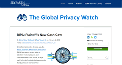 Desktop Screenshot of globalprivacywatch.com