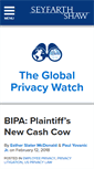 Mobile Screenshot of globalprivacywatch.com