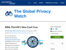 Tablet Screenshot of globalprivacywatch.com